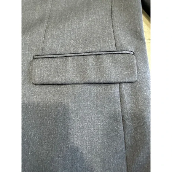 Calvin Klein Mens Charcoal Gray 100% Wool 2 Button Blazer Suit Jacket 48L - Picture 6 of 16
